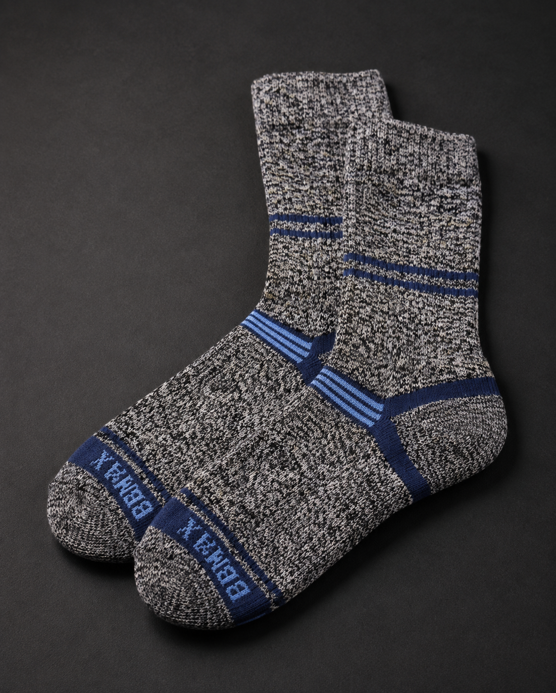 Blue and grey HOTPOT hiking sock pair